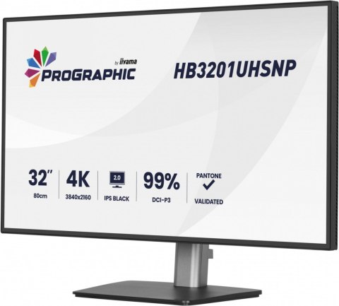 Monitor 31.5 cala ProGraphic HB3201UHSNP-B1 4K,IPS BLACK 2.0,450cd,VESA USB-c dock(PD:96W),HDMI,DP,DAISY/CHAIN,4xUSB,RJ45,3000:1