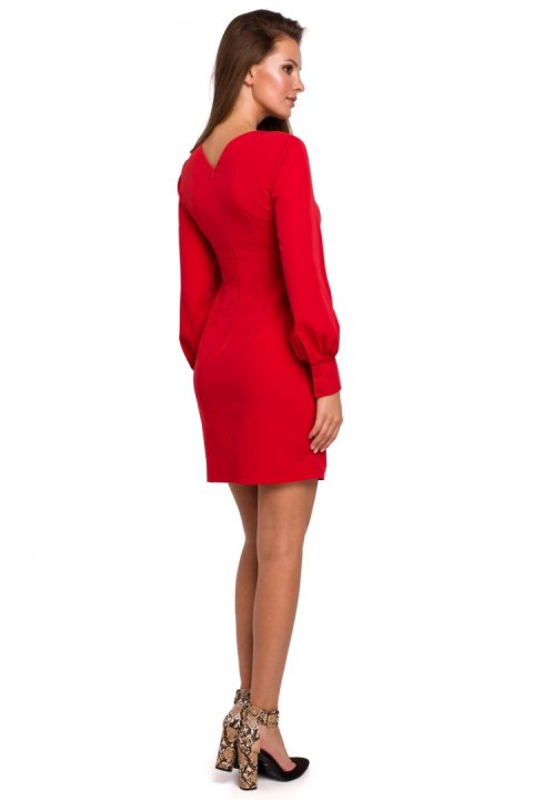 Sukienka Model K027 Red - Makover Sukienka Model K027 Red - Makover