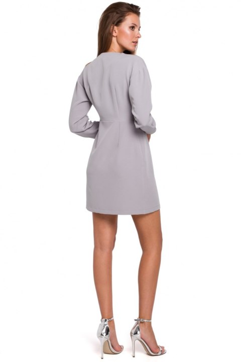 Sukienka Model K034 Grey - Makover Sukienka Model K034 Grey - Makover