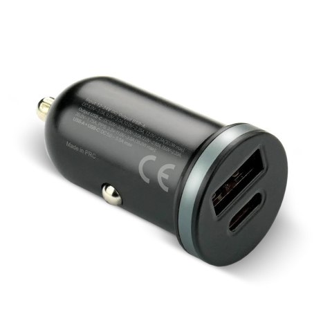 Ładowarka samochodowa CC-30Q QC3.0 35W 1X USB + 1X USB-C PD czarna