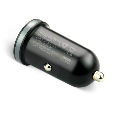 Ładowarka samochodowa CC-30Q QC3.0 35W 1X USB + 1X USB-C PD czarna