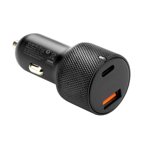 Ładowarka samochodowa CC-50Q QC3.0 75W 1X USB + 1X USB-C PD czarna