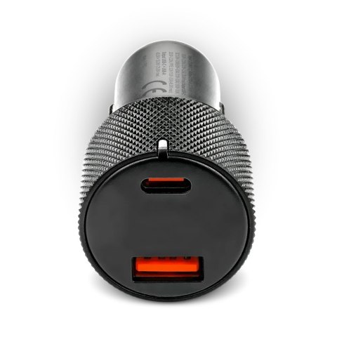 Ładowarka samochodowa CC-50Q QC3.0 75W 1X USB + 1X USB-C PD czarna