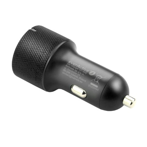 Ładowarka samochodowa CC-50Q QC3.0 75W 1X USB + 1X USB-C PD czarna