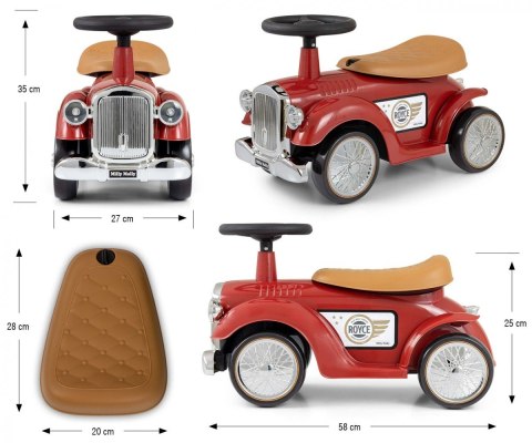 Pojazd Jeździk Royce burgundowy