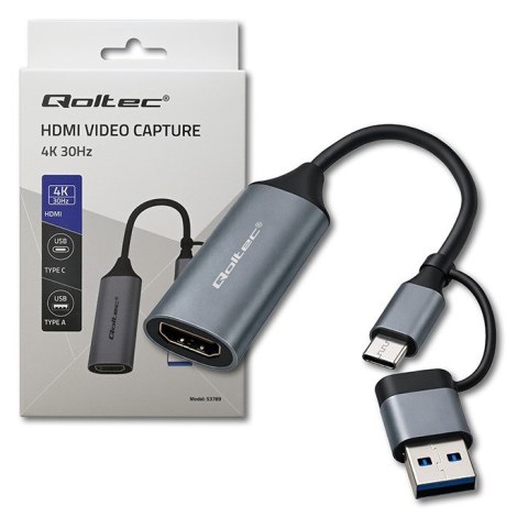 Adapter USB-C USB-A | HDMI | 4K 30Hz | aluminium