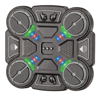 Interaktywna Tarcza Bokserska Muzyczna Światła LED 3 Poziomy Czarna