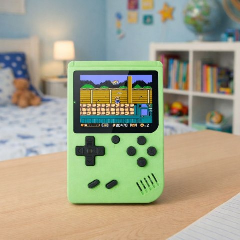 Gra Elektroniczna Konsola Retro 108w1 Ekran LCD Zielona