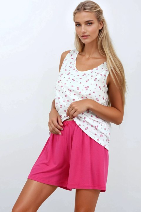 Piżama Damska Model Rose Blossom Pink - Momenti Per Me Piżama Damska Model Rose Blossom Pink - Momenti Per Me