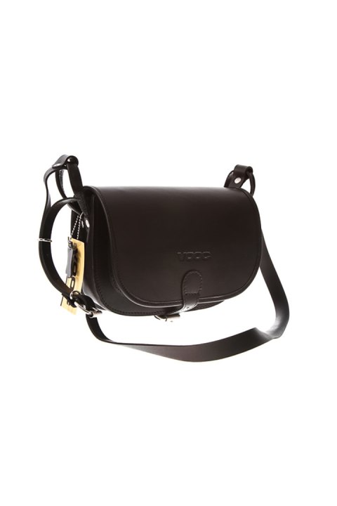 Torebka listonoszka skóra Vintage P26 Black - Verosoft Torebka listonoszka skóra Vintage P26 Black - Verosoft