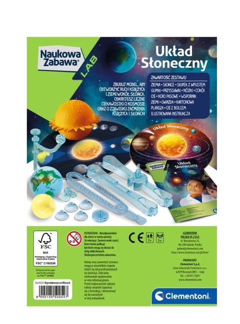 Naukowa Zabawa Zestaw Układ Słoneczny Język Polski Clementoni 50254