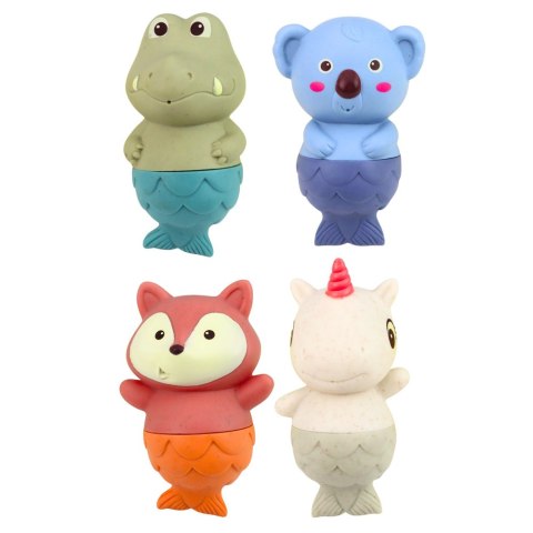 Zestaw Zabawki Do Kąpieli Zwierzątka Statki Łódeczki Gumowe 13 el.