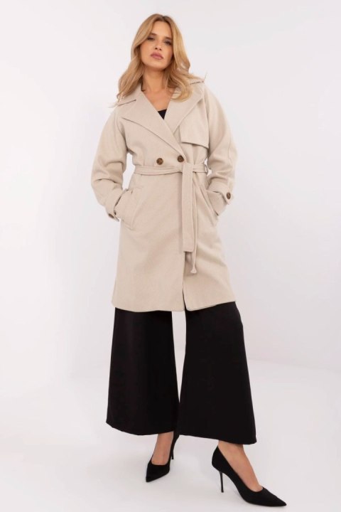 Płaszcz Damski Model TW-PL-BI-2309.86 Beige - Och Bella Płaszcz Damski Model TW-PL-BI-2309.86 Beige - Och Bella