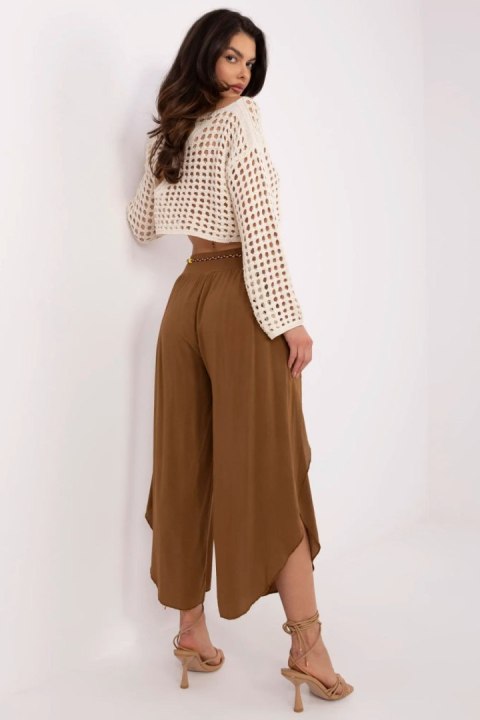 Spodnie Damskie Model TW-SP-BI-81378.24P Light Brown - Och Bella Spodnie Damskie Model TW-SP-BI-81378.24P Light Brown - Och Bella