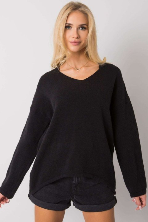 Sweter Damski Model TW-SW-BI-9802.25X Black - Och Bella Sweter Damski Model TW-SW-BI-9802.25X Black - Och Bella