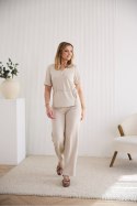 Spodnie Damskie Model M419LX Lurex Beige - La Aurora