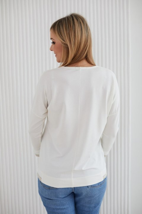 Sweter Damski Model M403/3 Ecru/Beige - La Aurora Sweter Damski Model M403/3 Ecru/Beige - La Aurora