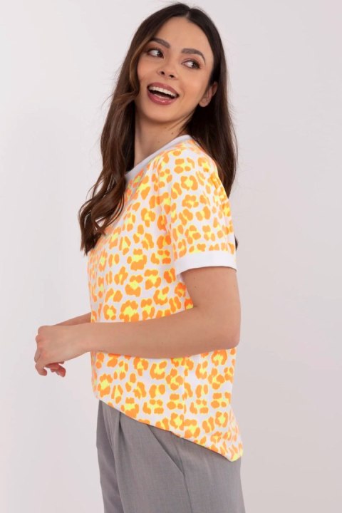 Bluzka Model MI-BZ-M6313.94 Orange - Italy Moda Bluzka Model MI-BZ-M6313.94 Orange - Italy Moda