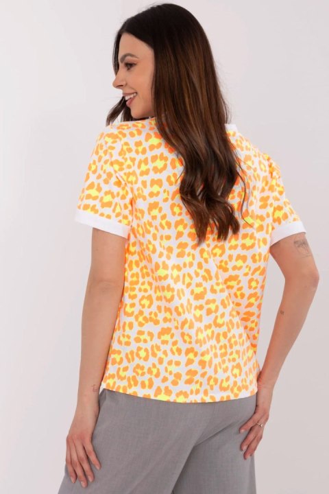 Bluzka Model MI-BZ-M6313.94 Orange - Italy Moda Bluzka Model MI-BZ-M6313.94 Orange - Italy Moda