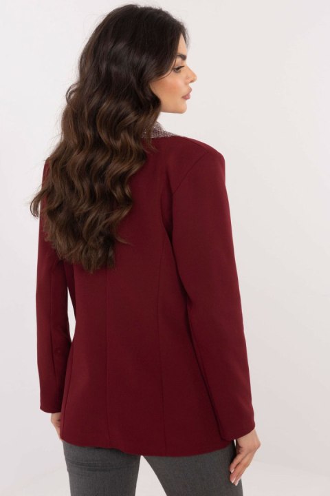 Marynarka Model DHJ-MA-19926.85P Bordo - Italy Moda Marynarka Model DHJ-MA-19926.85P Bordo - Italy Moda