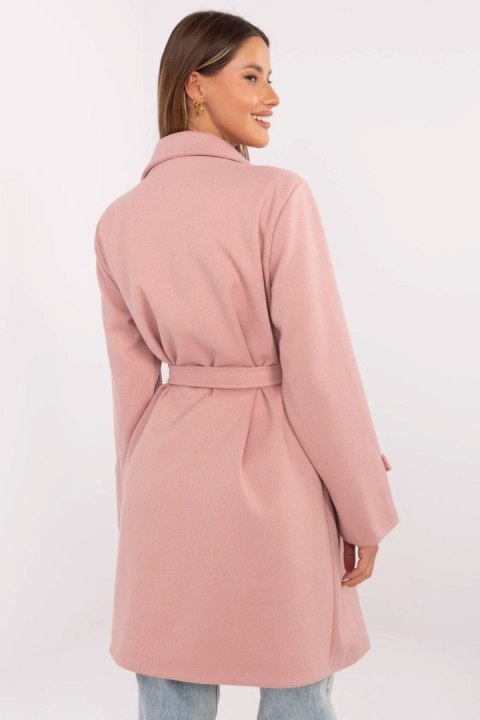 Płaszcz Damski Model MO-PL-5209.87 Dark Pink - Italy Moda Płaszcz Damski Model MO-PL-5209.87 Dark Pink - Italy Moda