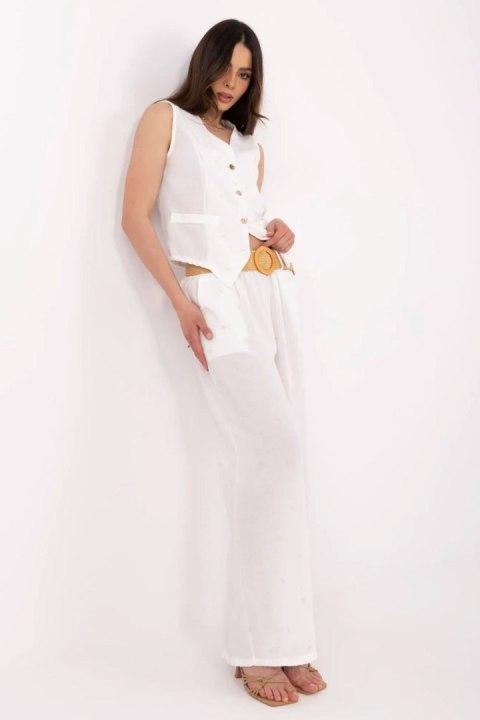 Spodnie Komplet Model DHJ-KMPL-20882.66 White - Italy Moda Spodnie Komplet Model DHJ-KMPL-20882.66 White - Italy Moda
