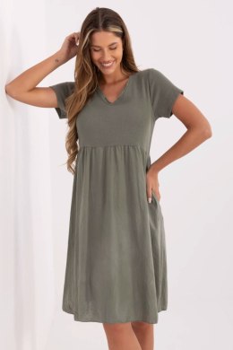 Sukienka Model DHJ-SK-25370.85 Khaki - Italy Moda