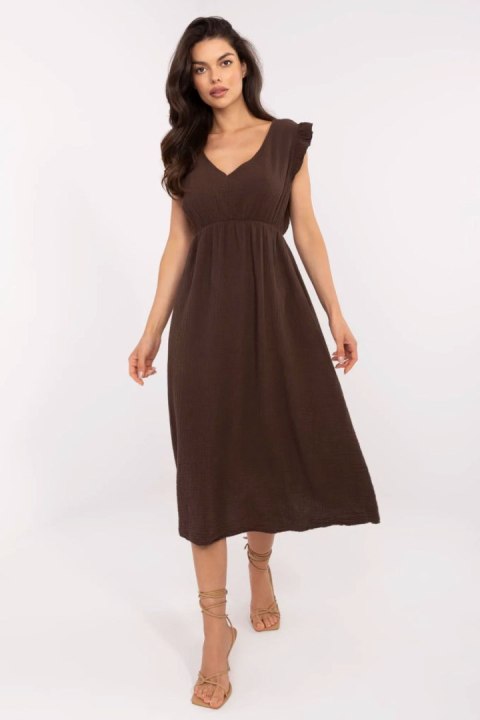 Sukienka Model MI-SK-122126.77 Brown - Italy Moda Sukienka Model MI-SK-122126.77 Brown - Italy Moda