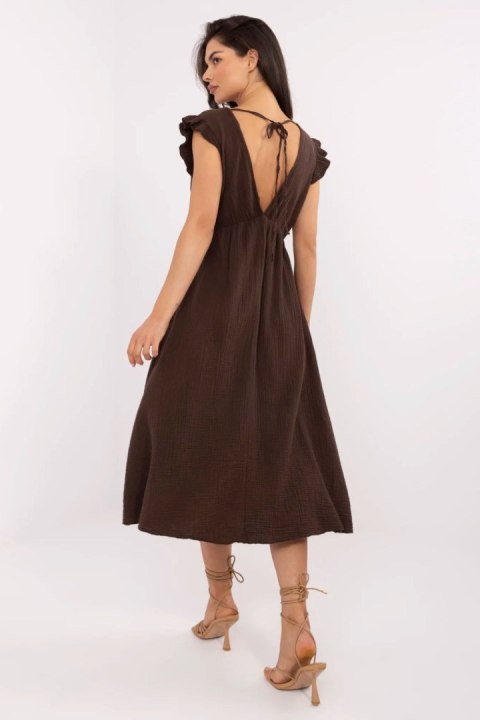 Sukienka Model MI-SK-122126.77 Brown - Italy Moda Sukienka Model MI-SK-122126.77 Brown - Italy Moda