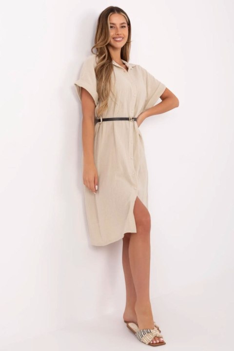 Sukienka Model MI-SK-A2494.99 Beige - Italy Moda Sukienka Model MI-SK-A2494.99 Beige - Italy Moda