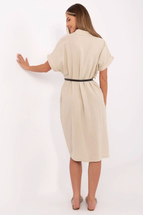 Sukienka Model MI-SK-A2494.99 Beige - Italy Moda Sukienka Model MI-SK-A2494.99 Beige - Italy Moda