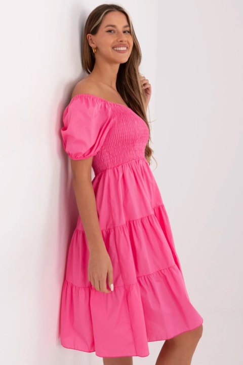 Sukienka Model MI-SK-A2561.89 Dark Pink - Italy Moda Sukienka Model MI-SK-A2561.89 Dark Pink - Italy Moda
