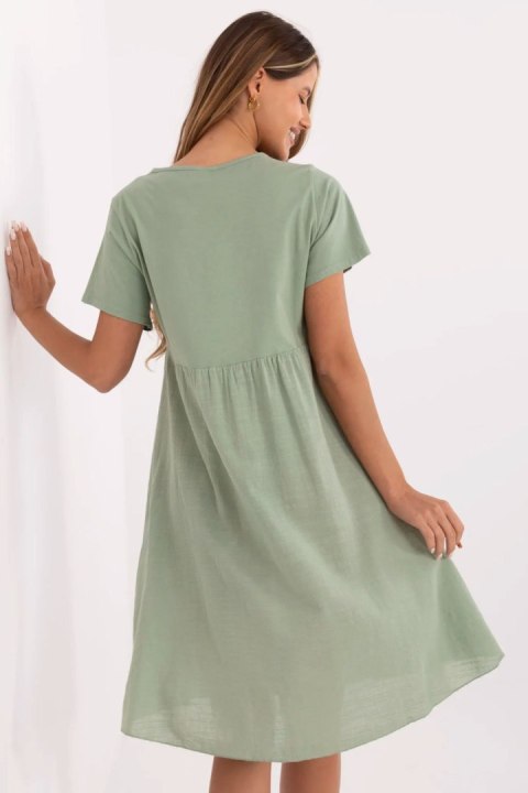 Sukienka Model MO-SK-1005.67 Khaki - Italy Moda Sukienka Model MO-SK-1005.67 Khaki - Italy Moda