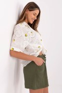 Szorty Damskie Model MO-SN-ST108.12 Khaki - Italy Moda