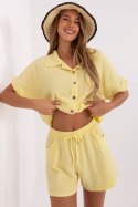 Szorty Damskie Model MO-SN-ST108.12 Light Yellow - Italy Moda