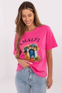 Tshirt Damski Model MI-TS-M3221G.75 Dark Pink - Italy Moda