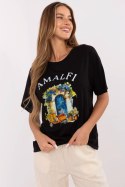 Tshirt Damski ModelMI-TS-M3221G.75 Black - Italy Moda