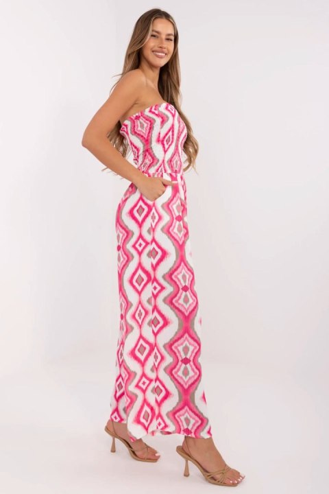 Kombinezon Model MI-KO-611251.09 White/Pink - Italy Moda Kombinezon Model MI-KO-611251.09 White/Pink - Italy Moda