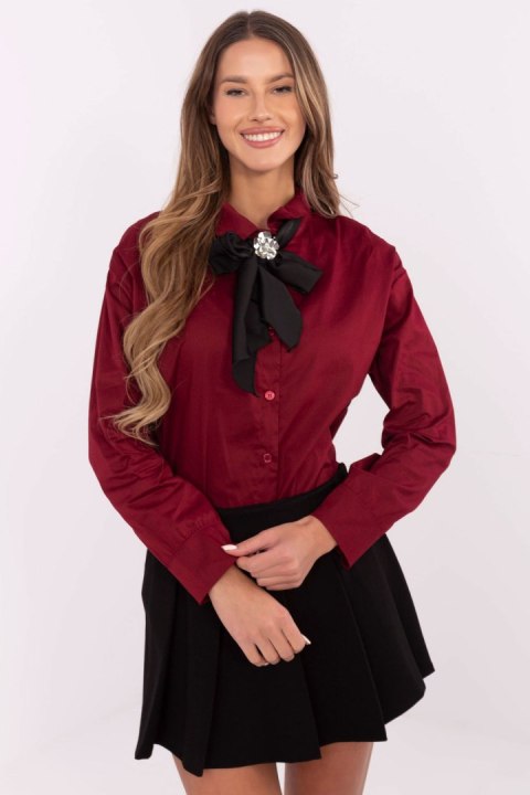 Koszula Damska Model DHJ-KS-9236.92P Bordo - Italy Moda Koszula Damska Model DHJ-KS-9236.92P Bordo - Italy Moda