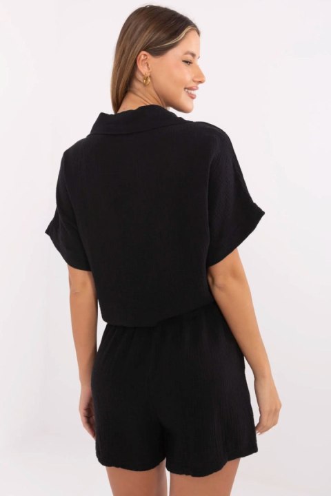 Koszula Damska Model MO-KS-F071.00 Black - Italy Moda Koszula Damska Model MO-KS-F071.00 Black - Italy Moda