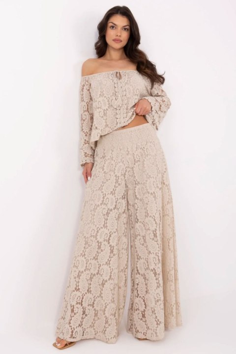 Spodnie Damskie Model MI-SP-88501.81 Beige - Italy Moda Spodnie Damskie Model MI-SP-88501.81 Beige - Italy Moda