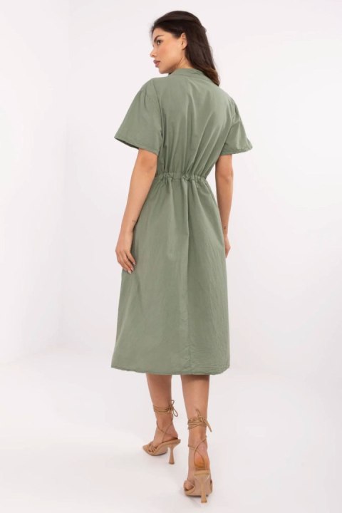 Sukienka Model MI-SK-109898.68 Khaki - Italy Moda Sukienka Model MI-SK-109898.68 Khaki - Italy Moda