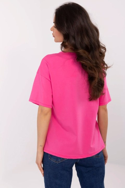 Tshirt Damski Model MI-TS-M3221-1.20P Dark Pink - Italy Moda Tshirt Damski Model MI-TS-M3221-1.20P Dark Pink - Italy Moda