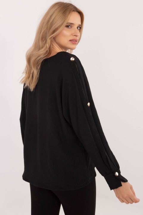 Bluzka Model MI-BZ-98684.89 Black - Italy Moda Bluzka Model MI-BZ-98684.89 Black - Italy Moda