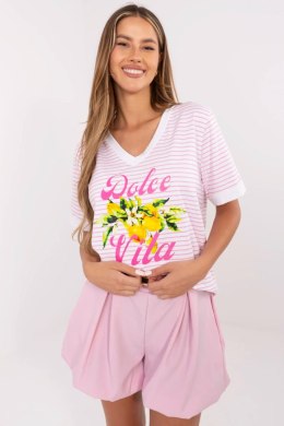 Bluzka Model MI-BZ-M6312-2.93 Fluo Pink - Italy Moda