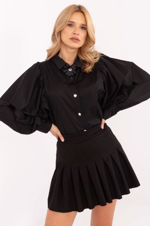 Koszula Damska Model MI-KS-C233.70 Black - Italy Moda Koszula Damska Model MI-KS-C233.70 Black - Italy Moda