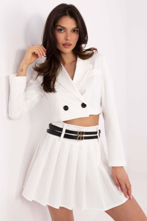 Spódnica Model DHJ-SD-8765.26 Ecru - Italy Moda Spódnica Model DHJ-SD-8765.26 Ecru - Italy Moda