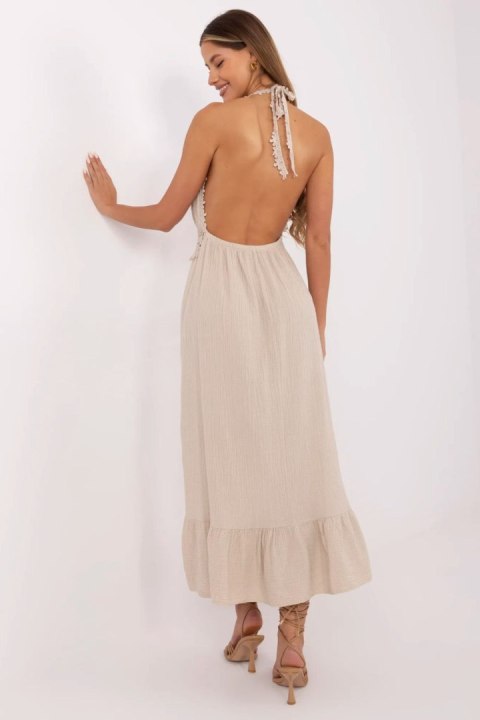 Sukienka Model MI-SK-88573.83 Beige - Italy Moda Sukienka Model MI-SK-88573.83 Beige - Italy Moda