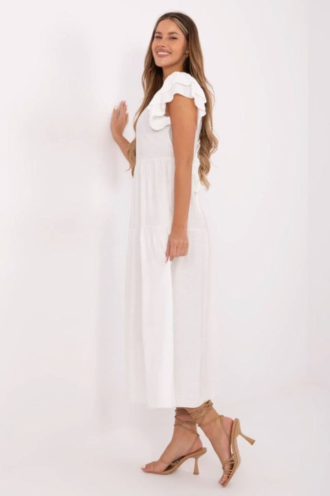 Sukienka Model MI-SK-A2489.21 Ecru - Italy Moda Sukienka Model MI-SK-A2489.21 Ecru - Italy Moda