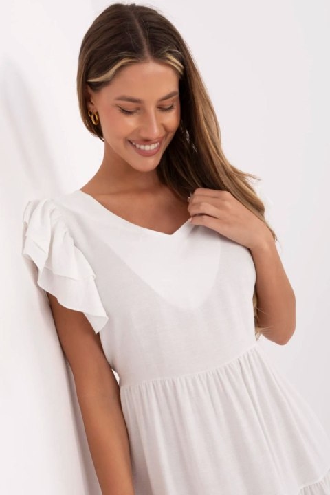 Sukienka Model MI-SK-A2489.21 Ecru - Italy Moda Sukienka Model MI-SK-A2489.21 Ecru - Italy Moda
